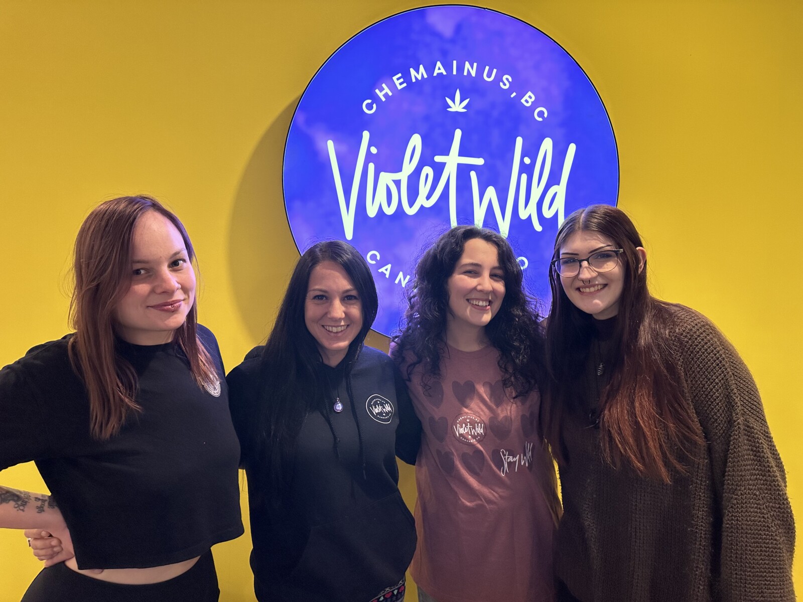 the team at violet wild, a Vancouver Island dispensary.